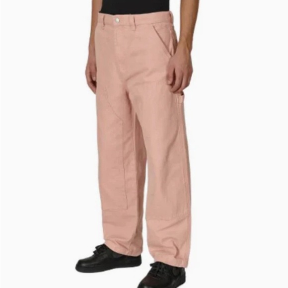 Stussy Canvas Work Pant in Salmon